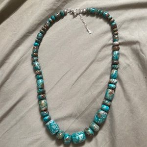 Turquoise beaded necklace
